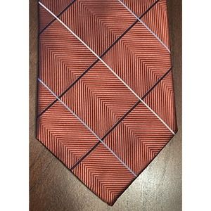 Jos. A. Bank Orange 100% Silk Men’s Neck Tie Made In China